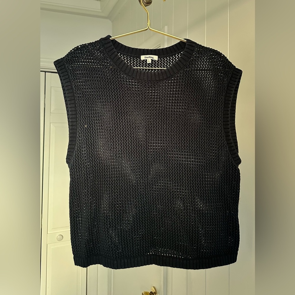 Darling Navy Knit Sweater